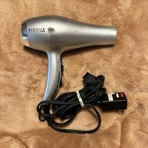 Biosilk Blow Dryer Model GF8128 1875 Watt Titanium 2 Temp 2 Speed Cool Shot